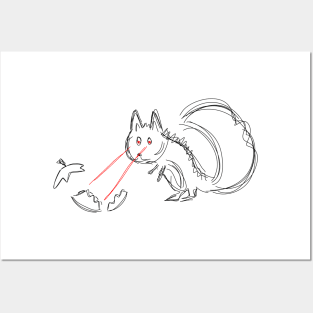 Squirrel Lasers Posters and Art